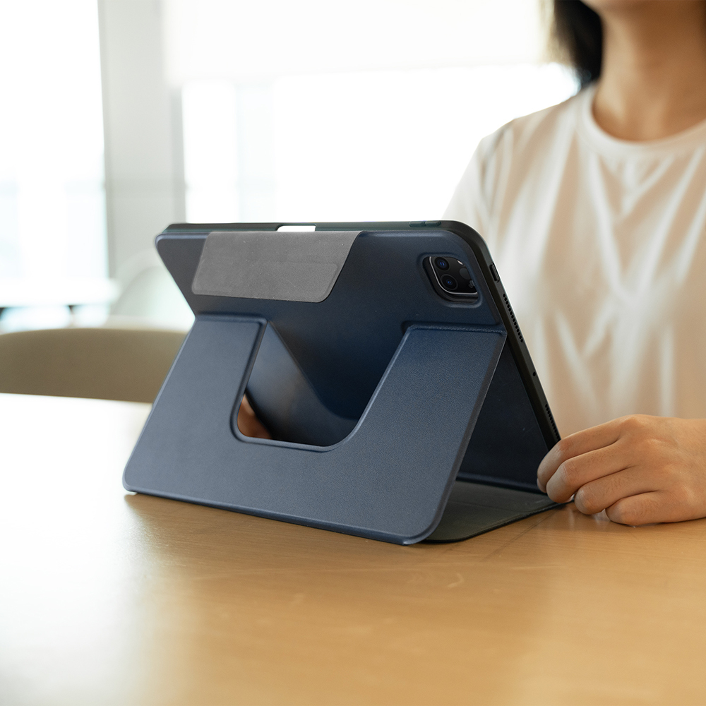 Apple iPad Pro 11 2025 M5 Raptic Spin Detachable Folio PU Ayrılabilir Kalem Bölmeli Standlı Kılıf - 24