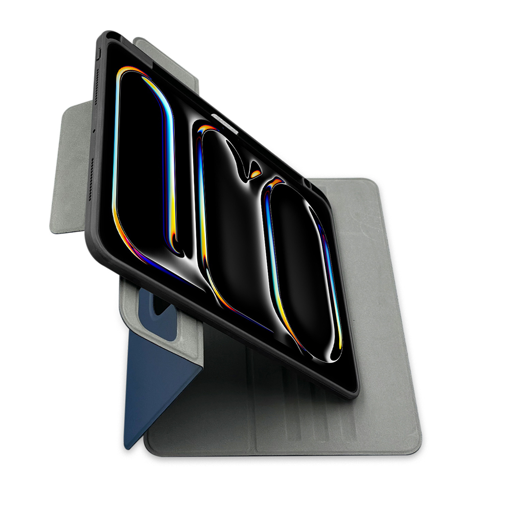Apple iPad Pro 11 2025 M5 Raptic Spin Detachable Folio PU Ayrılabilir Kalem Bölmeli Standlı Kılıf - 16