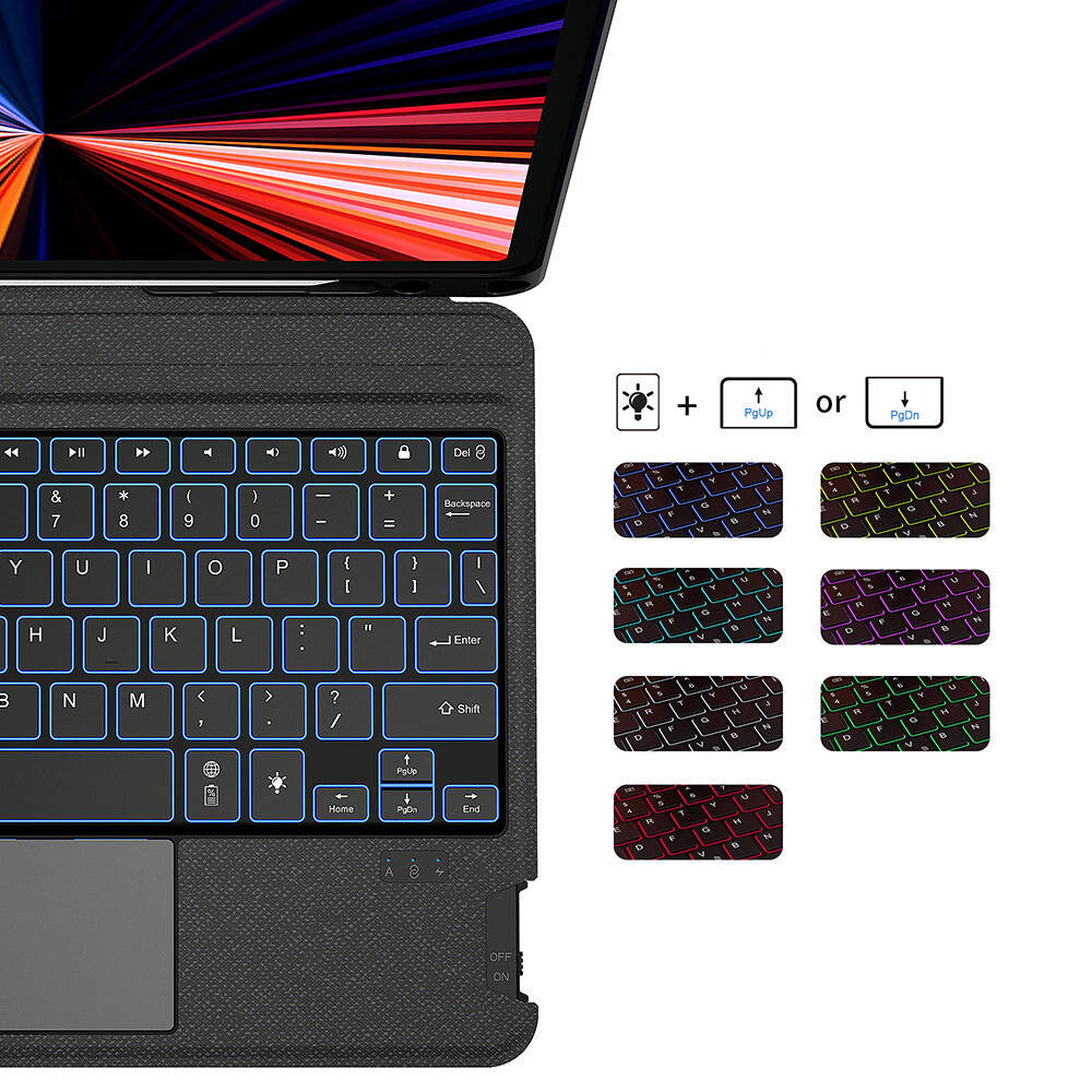 Apple iPad Pro 11 2025 M5 Wiwu Mag Touch Klavyeli Standlı Kılıf - 10