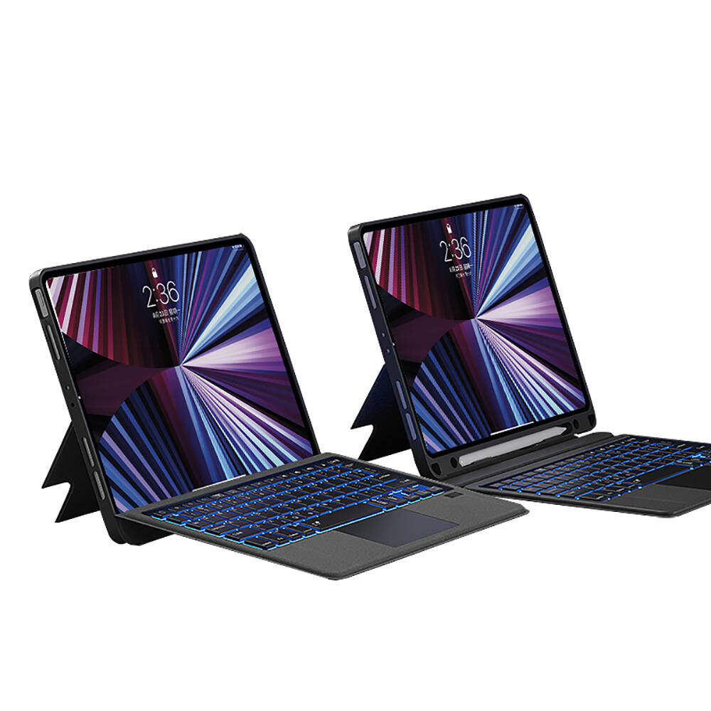 Apple iPad Pro 11 2025 M5 Wiwu Mag Touch Klavyeli Standlı Kılıf - 15