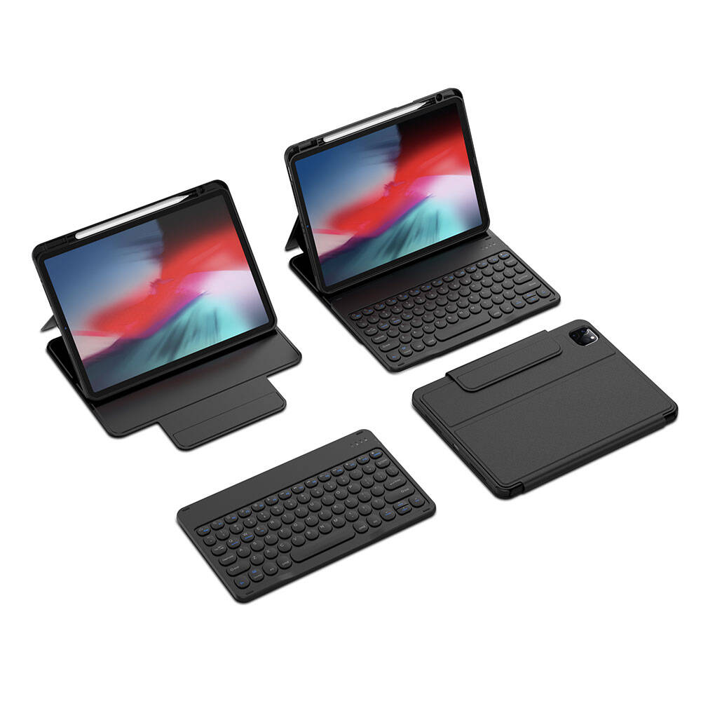 Apple iPad Pro 11 2025 M5 Wiwu Protective Gizli Kalem Bölmeli Klavyeli Kılıf - 4