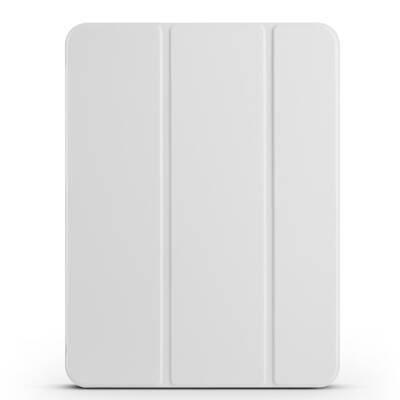 Apple iPad Pro 11 2025 M5 Zore Smart Cover Kalem Bölmeli Standlı 1-1 Kılıf Gri