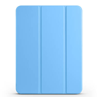 Apple iPad Pro 11 2025 M5 Zore Smart Cover Kalem Bölmeli Standlı 1-1 Kılıf Mavi