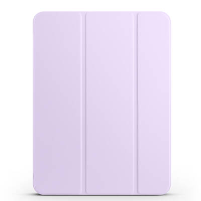 Apple iPad Pro 11 2025 M5 Zore Smart Cover with Pencil Compartment and Stand 1-in-1 Case Lila