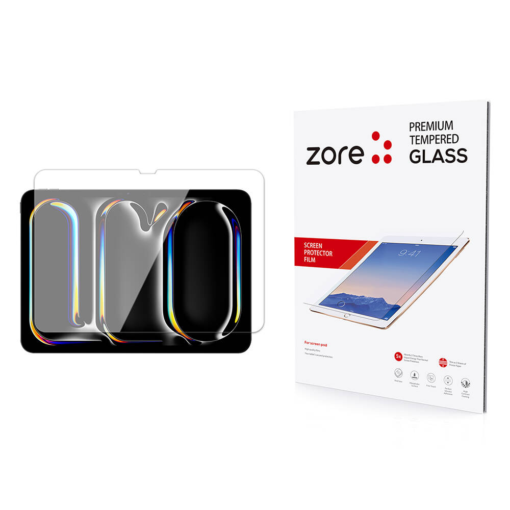 Apple iPad Pro 11 2025 M5 Zore Tempered Glass Screen Protector - 1