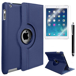 Apple iPad Pro 12.9 2015 Zore Rotatable Stand Case Navy blue