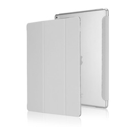 Apple iPad Pro 12.9 2015 Zore Smart Cover Standlı 1-1 Kılıf Gri