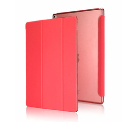 Apple iPad Pro 12.9 2015 Zore Smart Cover Standlı 1-1 Kılıf Kırmızı