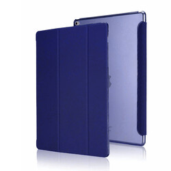 Apple iPad Pro 12.9 2015 Zore Smart Cover Standlı 1-1 Kılıf Lacivert