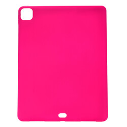 Apple iPad Pro 12.9 2020 (4.Generation) Case Zore Sky Tablet Silicon Dark Pink