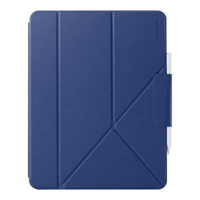 Apple iPad Pro 13 2024 Pitaka Folio 3 Stand Pencil Holder Case Navy blue