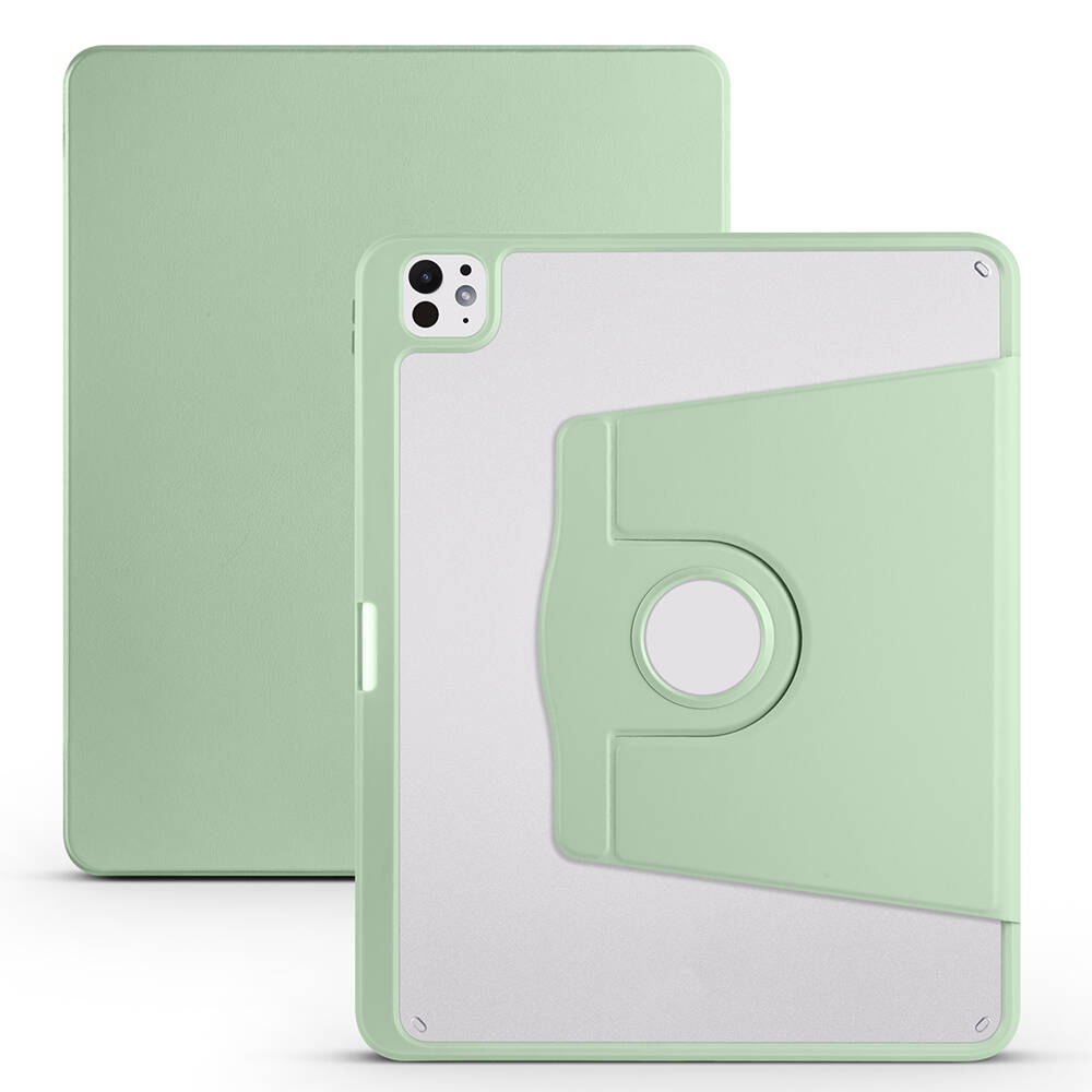 Apple iPad Pro 13 2025 M5 Case Zore Thermal Pen Compartment Rotating Stand Case - 8 Apple iPad Pro 13 2025 M5 Case Zore Thermal Pen Compartment Rotating Stand Case - 8