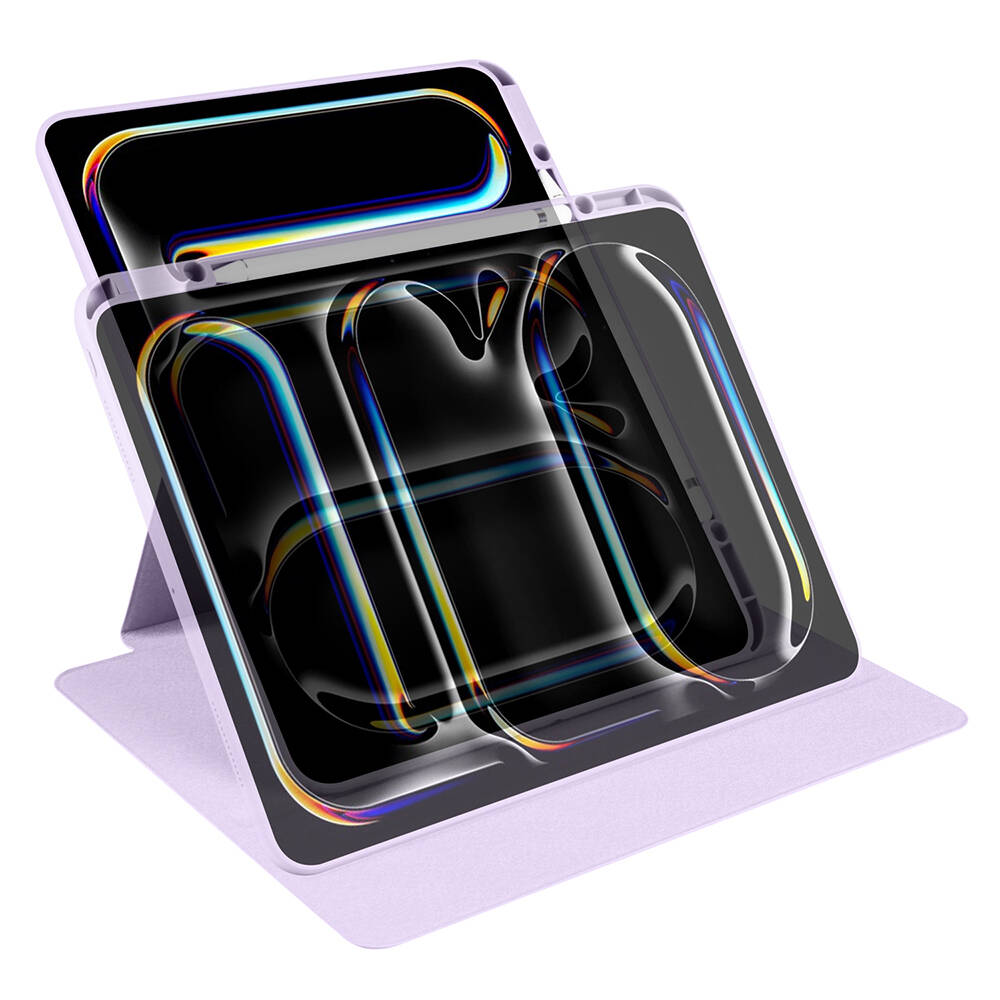 Apple iPad Pro 13 2025 M5 Case Zore Thermal Pen Compartment Rotating Stand Case - 15 Apple iPad Pro 13 2025 M5 Case Zore Thermal Pen Compartment Rotating Stand Case - 15
