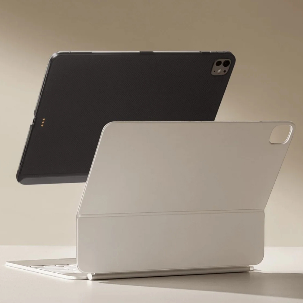 Apple iPad Pro 13 2025 M5 Kılıf Aramid Fiber Pitaka Ultra-Slim Classic Serisi Tablet Kapak - 6