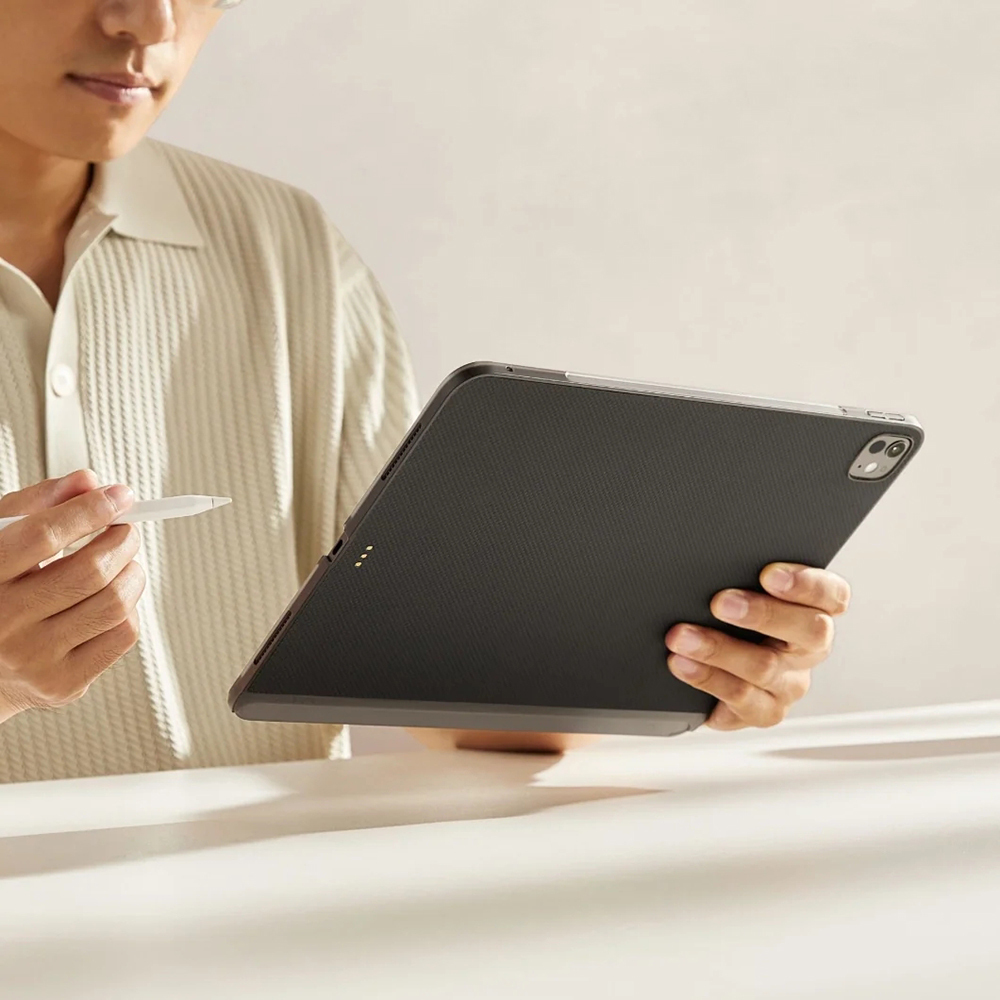 Apple iPad Pro 13 2025 M5 Kılıf Aramid Fiber Pitaka Ultra-Slim Classic Serisi Tablet Kapak - 8