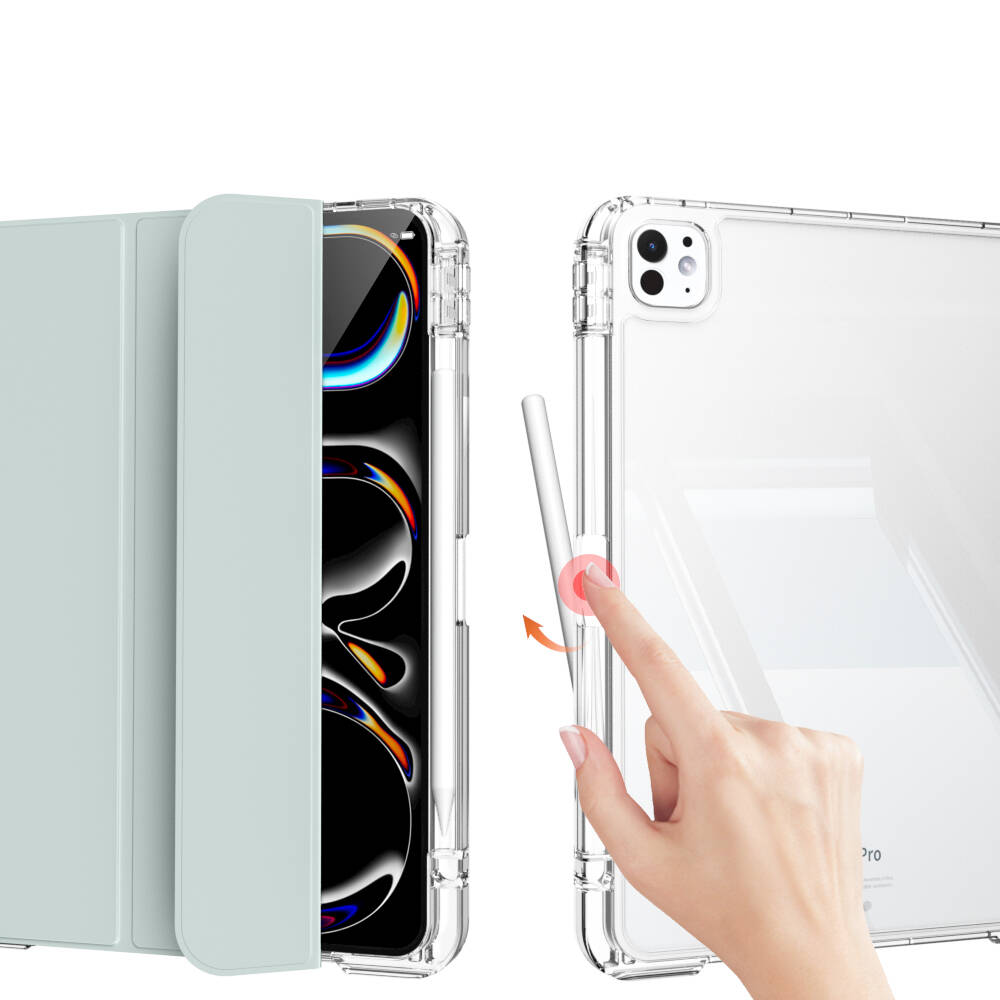 ​​Apple iPad Pro 13 2025 M5 Kılıf Magnetik Ayrılabilen Airbagli Zore Sliding Tablet Kılıfı - 13