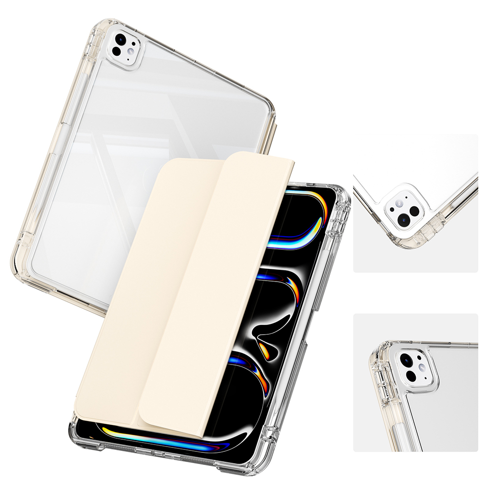 ​​Apple iPad Pro 13 2025 M5 Kılıf Magnetik Ayrılabilen Airbagli Zore Sliding Tablet Kılıfı - 17