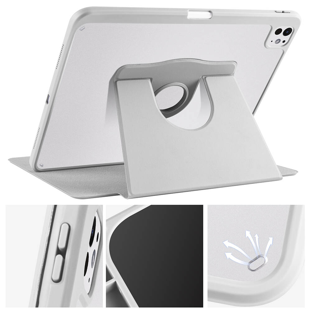 Apple iPad Pro 13 2025 M5 Kılıf Zore Termik Kalem Bölmeli Dönebilen Standlı Kılıf - 16 Apple iPad Pro 13 2025 M5 Kılıf Zore Termik Kalem Bölmeli Dönebilen Standlı Kılıf - 16