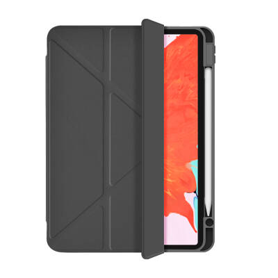 Apple iPad Pro 13 2025 M5 Wiwu 360° Dönebilen Standlı Magnetik Koruyucu Tablet Kılıfı Siyah