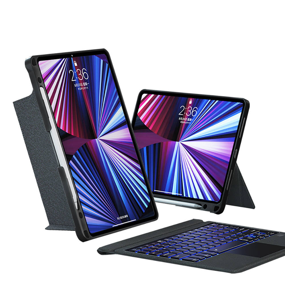 Apple iPad Pro 13 2025 M5 Wiwu Mag Touch Klavyeli Standlı Kılıf - 14