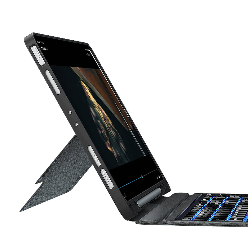 Apple iPad Pro 13 2025 M5 Wiwu Mag Touch Klavyeli Standlı Kılıf - 16