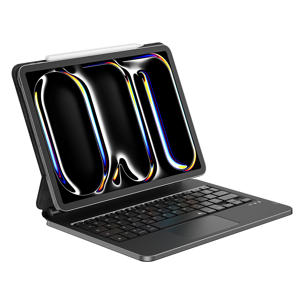 Apple iPad Pro 13 2025 M5 Wiwu MK-003 Stand Case with Hidden Pen Compartment and Keyboard - 6