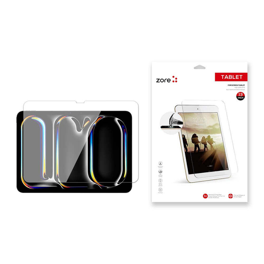 Apple iPad Pro 13 2025 M5 Zore Tablet Blue Nano Screen Protector - 1
