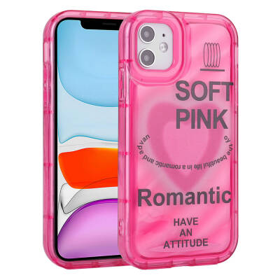 Apple iPhone 11 Case Camera Protected Colorful Airbag Framed Zore Perla Cover Pink