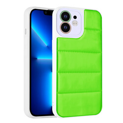 Apple iPhone 11 Case Camera Protected Colorful Zore Hopscotch Cover with Airbag Green