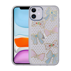 Apple iPhone 11 Case Figured Patterned Luminous Hard Zore Sos Cover NO2
