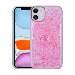 Apple iPhone 11 Case Figured Patterned Luminous Hard Zore Sos Cover NO6