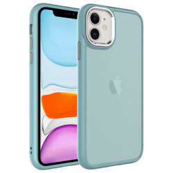 Apple iPhone 11 Case Frosted Hard PC Zore May Cover Blue