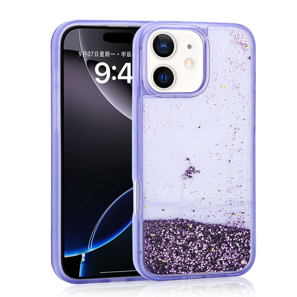 Apple iPhone 11 Case Liquid Glitter Transparent Back Surface Zore Keto Silicone Cover - 4