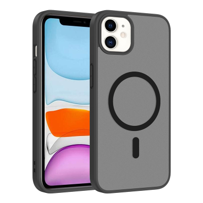 Apple iPhone 11 Case M-safe Charging Feature Zore Ballet Flat Cover Black