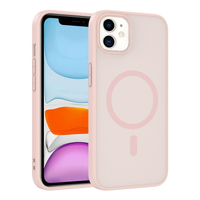 Apple iPhone 11 Case M-safe Charging Feature Zore Ballet Flat Cover Pink