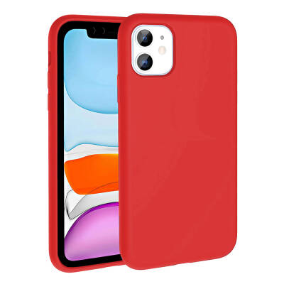 Apple iPhone 11 Case Magsafe Liquid Technology Erasable Hard Charging Feature Zore Kivi Cover Red