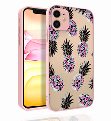 Apple iPhone 11 Case Patterned Camera Protected Glossy Zore Nora Cover NO1