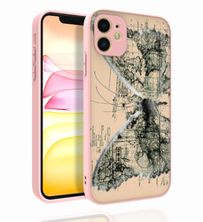 Apple iPhone 11 Case Patterned Camera Protected Glossy Zore Nora Cover NO4