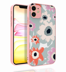 Apple iPhone 11 Case Patterned Camera Protected Glossy Zore Nora Cover NO5