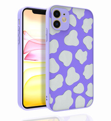 Apple iPhone 11 Case Patterned Camera Protected Glossy Zore Nora Cover NO6