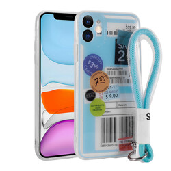 Apple iPhone 11 Case Patterned Hand Strap Corded Zore Astana Silicone Cover Etiket