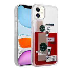 Apple iPhone 11 Case Patterned Liquid Zore Drink Silicone Cover NO1