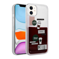 Apple iPhone 11 Case Patterned Liquid Zore Drink Silicone Cover NO2