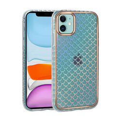 Apple iPhone 11 Case Patterned Shining Transparent Zore Avva Cover NO9