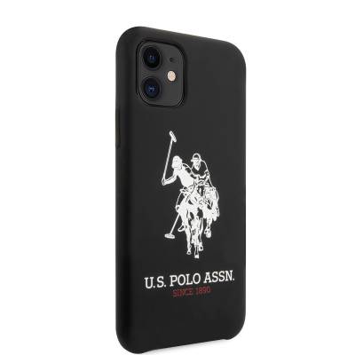 Apple iPhone 11 Case POLO ASSN. Silicone Big Logo Design Cover Black