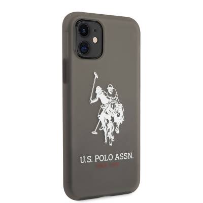 Apple iPhone 11 Case POLO ASSN. Transparent Silicone Big Logo Design Cover Black