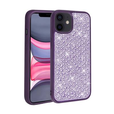 Apple iPhone 11 Case Shiny Stone Design Zore Stone Cover Derin Mor