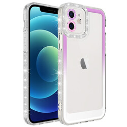 Apple iPhone 11 Case Silvery and Color Transition Design Lens Protected Zore Park Cover Mor-Beyaz