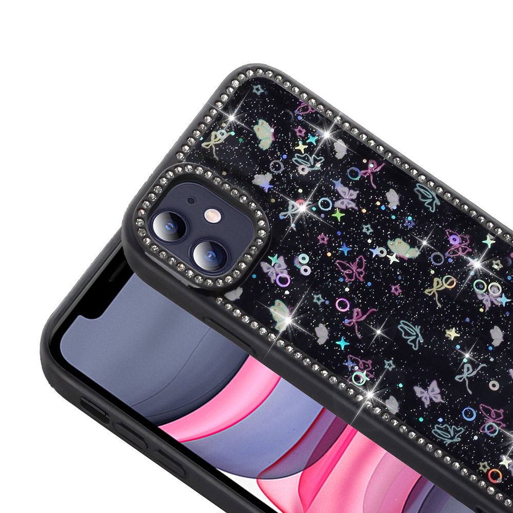 Apple iPhone 11 Case Stone and Glitter Design Zore Azra Cover - 9