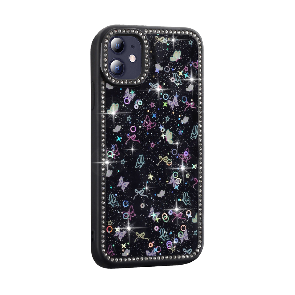 Apple iPhone 11 Case Stone and Glitter Design Zore Azra Cover - 6